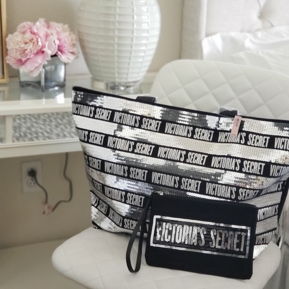 Victorias Secret tote &makeup bag - new w/tags